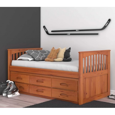 B092 Oak : Giường 2 Tầng Kéo - 1m / 1m